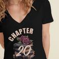 Chapter 20 20th Birthday Women Book Lovers Its My Birthday Women's Jersey Short Sleeve Deep V-Neck Tshirt