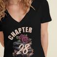 Chapter 28 28th Birthday Women Book Lovers Its My Birthday Women's Jersey Short Sleeve Deep V-Neck Tshirt Chapter 28 28th Birthday Women Book Lovers Its My Birthday Women's Jersey Short Sleeve Deep V-Neck Tshirt