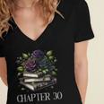Chapter 30 30th Birthday Women Book Lovers Dark Romance Women's Jersey Short Sleeve Deep V-Neck Tshirt Chapter 30 30th Birthday Women Book Lovers Dark Romance Women's Jersey Short Sleeve Deep V-Neck Tshirt