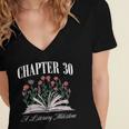 Chapter 30 A Literary Milestone Book Lover Hello 30 Women's Jersey Short Sleeve Deep V-Neck Tshirt Chapter 30 A Literary Milestone Book Lover Hello 30 Women's Jersey Short Sleeve Deep V-Neck Tshirt