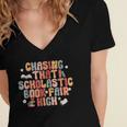 CHASING THAT SCHOLASTIC BOOK FAIR HIGH Women's Jersey Short Sleeve Deep V-Neck Tshirt