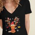 Christmas Librarian Reindeer Xmas Book Teachers Love Reading Women's Jersey Short Sleeve Deep V-Neck Tshirt Christmas Librarian Reindeer Xmas Book Teachers Love Reading Women's Jersey Short Sleeve Deep V-Neck Tshirt