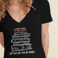I Closed My Book To Be Here So This Better Be Good Women's Jersey Short Sleeve Deep V-Neck Tshirt I Closed My Book To Be Here So This Better Be Good Women's Jersey Short Sleeve Deep V-Neck Tshirt