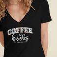 Coffee And Books i Love Them Both Women's Jersey Short Sleeve Deep V-Neck Tshirt Coffee And Books i Love Them Both Women's Jersey Short Sleeve Deep V-Neck Tshirt