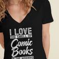 Comic Book Women's Jersey Short Sleeve Deep V-Neck Tshirt Comic Book Women's Jersey Short Sleeve Deep V-Neck Tshirt