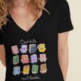 Cool Kids Read Books School Librarian Reading Teacher Women's Jersey Short Sleeve Deep V-Neck Tshirt Cool Kids Read Books School Librarian Reading Teacher Women's Jersey Short Sleeve Deep V-Neck Tshirt