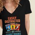 Cute Comic Book For Men Women Comic Book Collector Women's Jersey Short Sleeve Deep V-Neck Tshirt