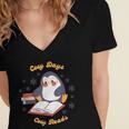 Cute Xmas Book Lover Penguin Reading Cosy Days Cosy Reads Women's Jersey Short Sleeve Deep V-Neck Tshirt Cute Xmas Book Lover Penguin Reading Cosy Days Cosy Reads Women's Jersey Short Sleeve Deep V-Neck Tshirt