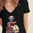 Dalmatian Reading Books Matching Bookworm Readers Librarian Women's Jersey Short Sleeve Deep V-Neck Tshirt Dalmatian Reading Books Matching Bookworm Readers Librarian Women's Jersey Short Sleeve Deep V-Neck Tshirt