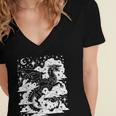 Dark Academia Fantasy Dragon Book Lover Bookish Goblincore Women's Jersey Short Sleeve Deep V-Neck Tshirt Dark Academia Fantasy Dragon Book Lover Bookish Goblincore Women's Jersey Short Sleeve Deep V-Neck Tshirt