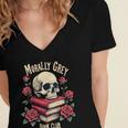 Dark Romance Romantasy Smutty Book Lover Morally Grey Merch Women's Jersey Short Sleeve Deep V-Neck Tshirt Dark Romance Romantasy Smutty Book Lover Morally Grey Merch Women's Jersey Short Sleeve Deep V-Neck Tshirt