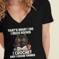 Das Ist Es Was Ich Tue Ich Lese Books Crochet And Women's Jersey Short Sleeve Deep V-Neck Tshirt Das Ist Es Was Ich Tue Ich Lese Books Crochet And Women's Jersey Short Sleeve Deep V-Neck Tshirt
