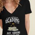 Day Without Reading Read Librarian Book Men Women Kids Women's Jersey Short Sleeve Deep V-Neck Tshirt