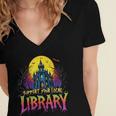 Death Gothic Support Your Local Library Lovers Book Women's Jersey Short Sleeve Deep V-Neck Tshirt Death Gothic Support Your Local Library Lovers Book Women's Jersey Short Sleeve Deep V-Neck Tshirt