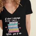 I Don't Always Read Smut Books Smutt Bookish Smutty Book Women's Jersey Short Sleeve Deep V-Neck Tshirt I Don't Always Read Smut Books Smutt Bookish Smutty Book Women's Jersey Short Sleeve Deep V-Neck Tshirt