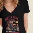 Dragon Just A Girl Who Loves Dragons And Books Women's Jersey Short Sleeve Deep V-Neck Tshirt Dragon Just A Girl Who Loves Dragons And Books Women's Jersey Short Sleeve Deep V-Neck Tshirt