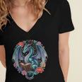 Dragon Reading Book Girls Kids Bookworm Book Lover Women's Jersey Short Sleeve Deep V-Neck Tshirt Dragon Reading Book Girls Kids Bookworm Book Lover Women's Jersey Short Sleeve Deep V-Neck Tshirt