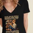 In My Dream World Books Are Free Chocolate Is Healthy Women's Jersey Short Sleeve Deep V-Neck Tshirt