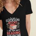 In My Dream World Books Are Free And Reading Make You Women's Jersey Short Sleeve Deep V-Neck Tshirt In My Dream World Books Are Free And Reading Make You Women's Jersey Short Sleeve Deep V-Neck Tshirt