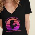 With A Dreamy Far-Off Look And Her Nose Stuck In A Book Women's Jersey Short Sleeve Deep V-Neck Tshirt With A Dreamy Far-Off Look And Her Nose Stuck In A Book Women's Jersey Short Sleeve Deep V-Neck Tshirt