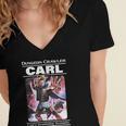 Dungeon Crawler Carl Vintage Paperback Illustration Book Women's Jersey Short Sleeve Deep V-Neck Tshirt