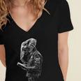 Elephant Holds Book Wriing Motif Animal Artwork Elephant Women's Jersey Short Sleeve Deep V-Neck Tshirt Elephant Holds Book Wriing Motif Animal Artwork Elephant Women's Jersey Short Sleeve Deep V-Neck Tshirt