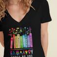 Equality Hurts No One Floral Books LGBTQ Pride Human Rights Women's Jersey Short Sleeve Deep V-Neck Tshirt Equality Hurts No One Floral Books LGBTQ Pride Human Rights Women's Jersey Short Sleeve Deep V-Neck Tshirt