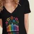 Equality Love Peace Compassion Books Protest Women Girls Kid Women's Jersey Short Sleeve Deep V-Neck Tshirt Equality Love Peace Compassion Books Protest Women Girls Kid Women's Jersey Short Sleeve Deep V-Neck Tshirt