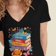 Fantasy Drama Tragedy Books Subtle Anti-Trump Women's Jersey Short Sleeve Deep V-Neck Tshirt Fantasy Drama Tragedy Books Subtle Anti-Trump Women's Jersey Short Sleeve Deep V-Neck Tshirt