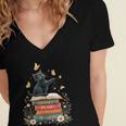 Fantasy Drama Tragedy Reading Lover Book Cat Humor Women's Jersey Short Sleeve Deep V-Neck Tshirt Fantasy Drama Tragedy Reading Lover Book Cat Humor Women's Jersey Short Sleeve Deep V-Neck Tshirt