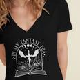 In My Fantasy Era Fantasy Book Book Reader Book Fantasy Women's Jersey Short Sleeve Deep V-Neck Tshirt In My Fantasy Era Fantasy Book Book Reader Book Fantasy Women's Jersey Short Sleeve Deep V-Neck Tshirt