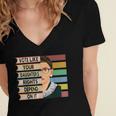 Feminist Ruth Bader Ginsburg RBG Quote Girl With Book Women Women's Jersey Short Sleeve Deep V-Neck Tshirt Feminist Ruth Bader Ginsburg RBG Quote Girl With Book Women Women's Jersey Short Sleeve Deep V-Neck Tshirt
