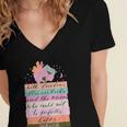 With Freedom Flowers Books And The Moon Women's Jersey Short Sleeve Deep V-Neck Tshirt With Freedom Flowers Books And The Moon Women's Jersey Short Sleeve Deep V-Neck Tshirt
