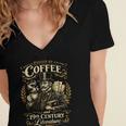 Fueled By Coffee And 19th Century Literature Book Tee Women's Jersey Short Sleeve Deep V-Neck Tshirt Fueled By Coffee And 19th Century Literature Book Tee Women's Jersey Short Sleeve Deep V-Neck Tshirt