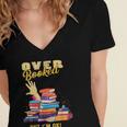 Fully Booked But I Am Ok Book Lover Reading Author Women's Jersey Short Sleeve Deep V-Neck Tshirt Fully Booked But I Am Ok Book Lover Reading Author Women's Jersey Short Sleeve Deep V-Neck Tshirt