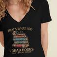 Geek That's What I Do I Read Books Bookworm Book Lover Nerd Women's Jersey Short Sleeve Deep V-Neck Tshirt Geek That's What I Do I Read Books Bookworm Book Lover Nerd Women's Jersey Short Sleeve Deep V-Neck Tshirt