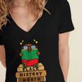 Girl Kid Reading Book Black History Month Bookworm Women's Jersey Short Sleeve Deep V-Neck Tshirt Girl Kid Reading Book Black History Month Bookworm Women's Jersey Short Sleeve Deep V-Neck Tshirt