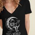 A Good Book Is Out Of This World Kids Reading Imagination Women's Jersey Short Sleeve Deep V-Neck Tshirt