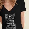 Good Girl Dirty Books Humor Dark Romance Bookworm Women's Jersey Short Sleeve Deep V-Neck Tshirt Good Girl Dirty Books Humor Dark Romance Bookworm Women's Jersey Short Sleeve Deep V-Neck Tshirt