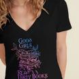 Good Girls Read Dirty Books Apparel Women's Jersey Short Sleeve Deep V-Neck Tshirt Good Girls Read Dirty Books Apparel Women's Jersey Short Sleeve Deep V-Neck Tshirt