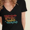 High Lords & Wing Leaders Book Club Book Club Women's Jersey Short Sleeve Deep V-Neck Tshirt High Lords & Wing Leaders Book Club Book Club Women's Jersey Short Sleeve Deep V-Neck Tshirt