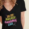In My Hockey Romance Era Hockey Romance Reader Book CLub Women's Jersey Short Sleeve Deep V-Neck Tshirt In My Hockey Romance Era Hockey Romance Reader Book CLub Women's Jersey Short Sleeve Deep V-Neck Tshirt