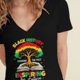 Honoring Past Inspiring Future History Month Book Tree Women's Jersey Short Sleeve Deep V-Neck Tshirt Honoring Past Inspiring Future History Month Book Tree Women's Jersey Short Sleeve Deep V-Neck Tshirt