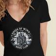 House Of Wind Book Club Fantasy Women's Jersey Short Sleeve Deep V-Neck Tshirt House Of Wind Book Club Fantasy Women's Jersey Short Sleeve Deep V-Neck Tshirt