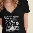 Husbands Against Book Boyfriends Book Boyfriends Club Women's Jersey Short Sleeve Deep V-Neck Tshirt Husbands Against Book Boyfriends Book Boyfriends Club Women's Jersey Short Sleeve Deep V-Neck Tshirt