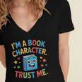 I'm a Book Character Costumes For Kids Storybook Character Women's Jersey Short Sleeve Deep V-Neck Tshirt I'm a Book Character Costumes For Kids Storybook Character Women's Jersey Short Sleeve Deep V-Neck Tshirt