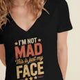 I'm Not Mad This Is Just My Face Introvert Women's Jersey Short Sleeve Deep V-Neck Tshirt