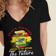 Inspired Book History Leaders Celebrate History Month Women's Jersey Short Sleeve Deep V-Neck Tshirt
