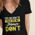 Introvert Tips On How To Talk To Me Please Don't Antisocial Women's Jersey Short Sleeve Deep V-Neck Tshirt Introvert Tips On How To Talk To Me Please Don't Antisocial Women's Jersey Short Sleeve Deep V-Neck Tshirt