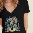 It's A Beautiful Day To Read A Book Librarian Book Lover Women's Jersey Short Sleeve Deep V-Neck Tshirt It's A Beautiful Day To Read A Book Librarian Book Lover Women's Jersey Short Sleeve Deep V-Neck Tshirt